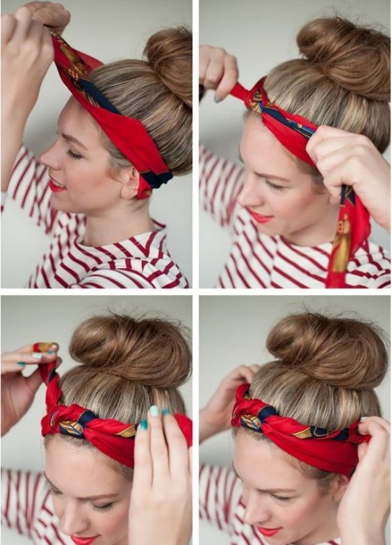 Hairstyles with scarves 1 - Hairstyles with scarves that will make you look beautiful