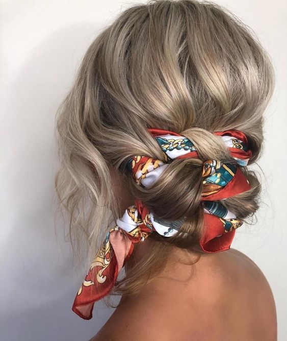 Hairstyles with scarves 6 - Hairstyles with scarves that will make you look beautiful