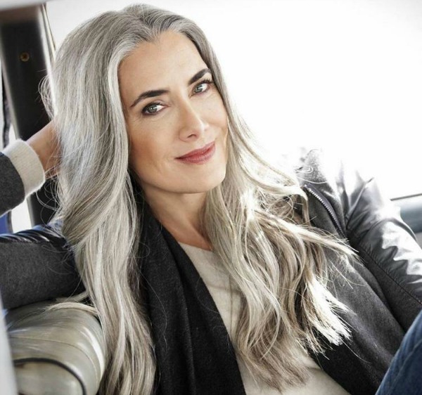 Beautiful long white hair