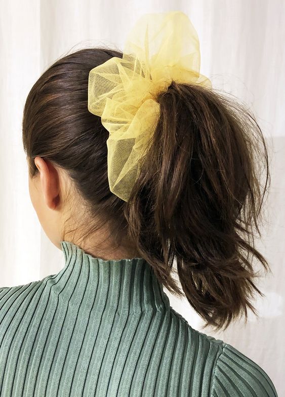 scrunchies 4 - Scrunchies hairstyles, to look super chic this year