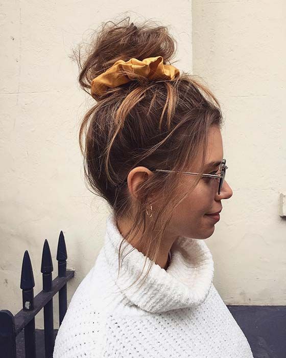 scrunchies 5 hairstyles - Hairstyles with scrunchies or 'donuts', to look super chic this year