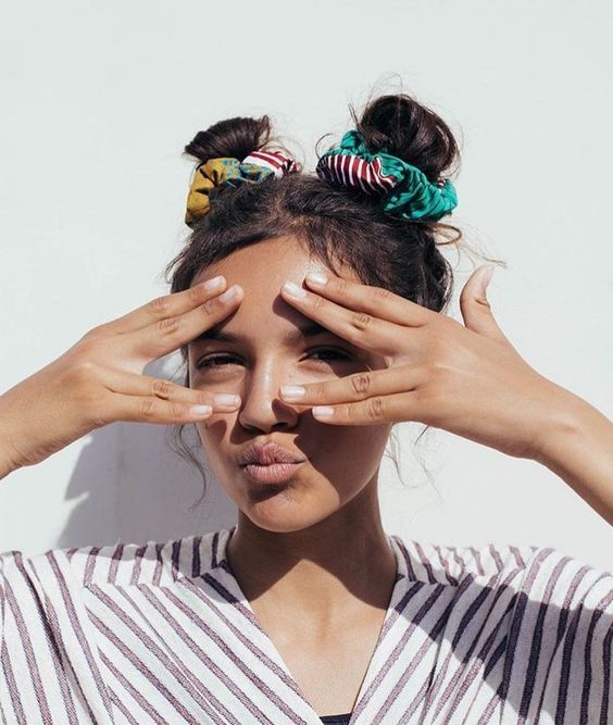 scrunchies 14 - Scrunchies hairstyles, to look super chic this year