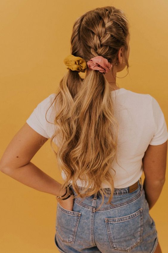 scrunchies 11 - Scrunchies hairstyles, to look super chic this year