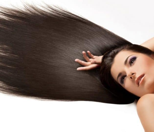 Long straight hair the model wants to show her length