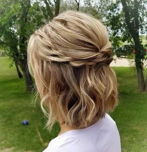 Check hairstyles for short hair for weddings