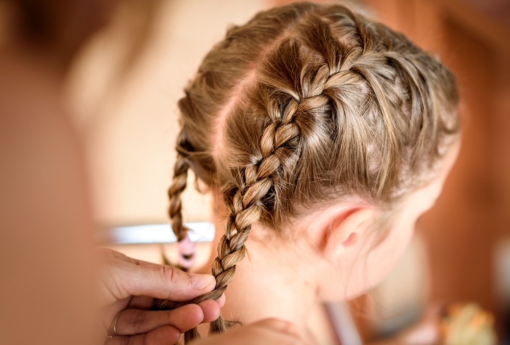 Boxer braid hairstyle