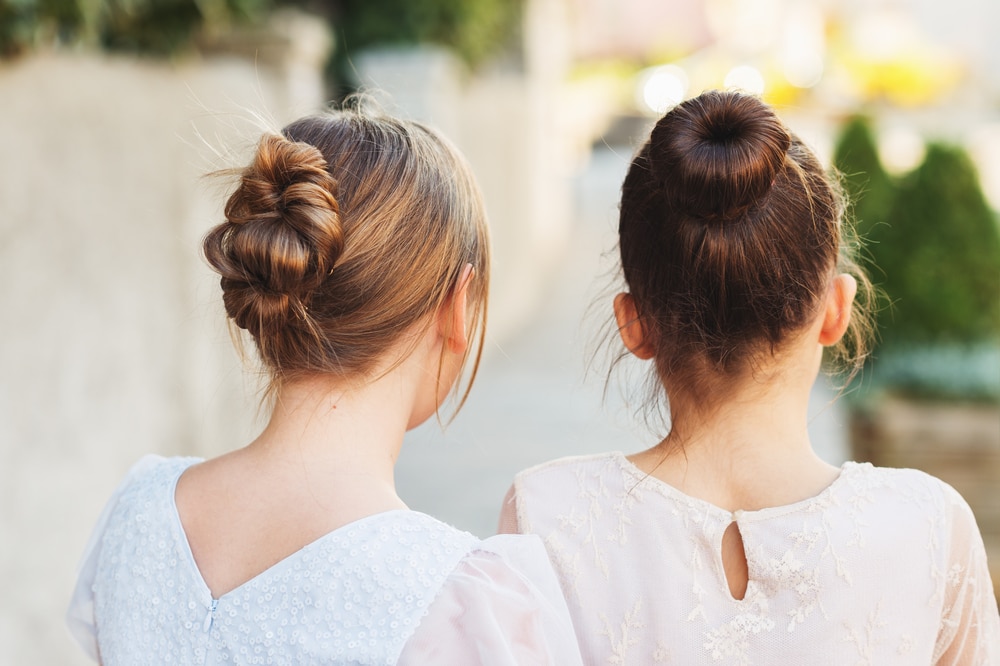 Children's hairstyle for party