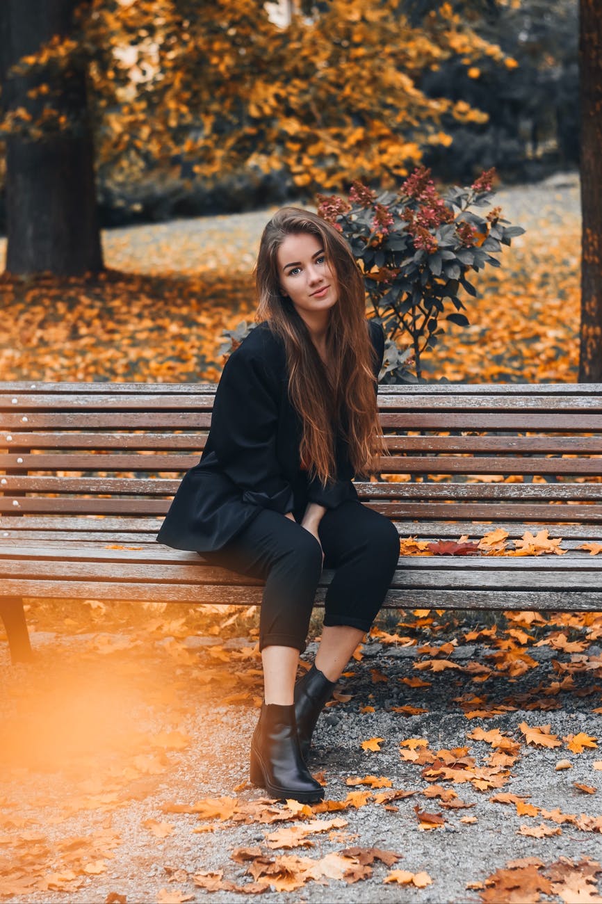 Illuminated brunette